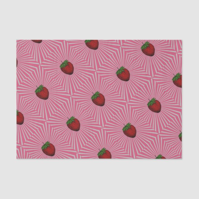 Trippy Strawberry Tissue Paper (Front)