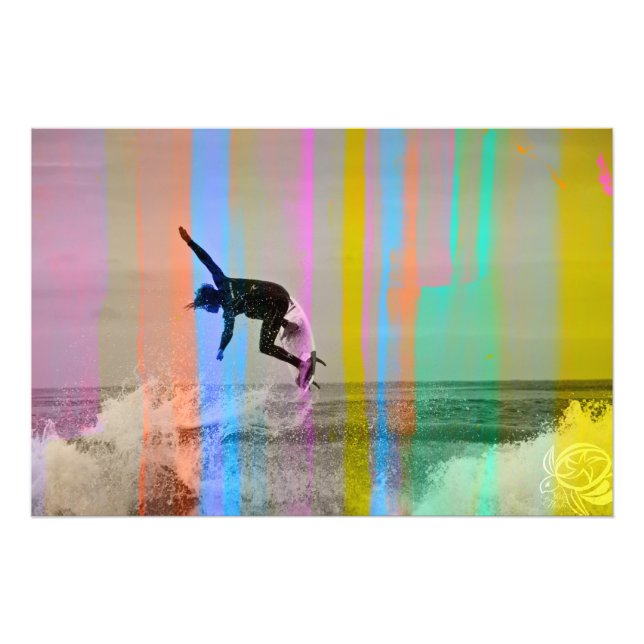 Trippy surf 1 photo print (Front)