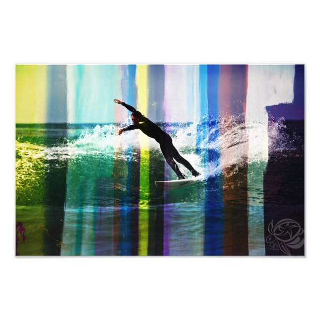 Trippy surf 2 photo print (Front)