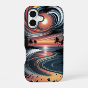 Trippy Tropical Vibes iPhone 16 Case