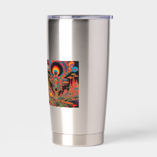 Trippy Vintage 1960s Psychedelic Retro Artwork Insulated Tumbler
