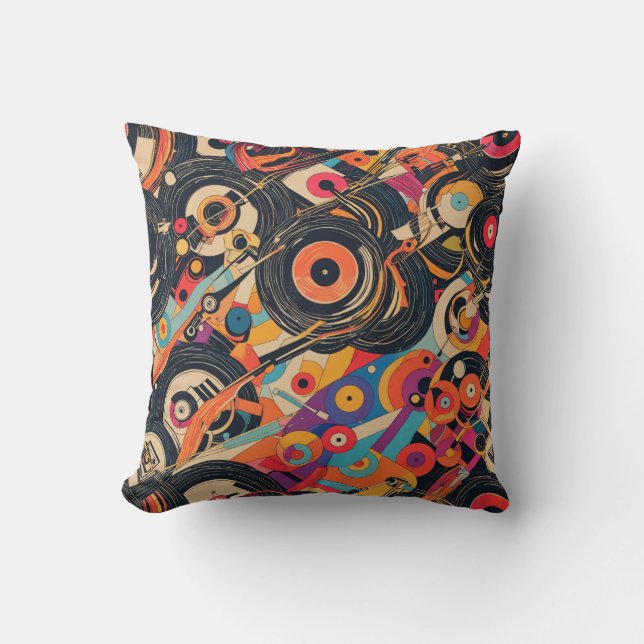 Trippy Vinyl Cushion (Front)