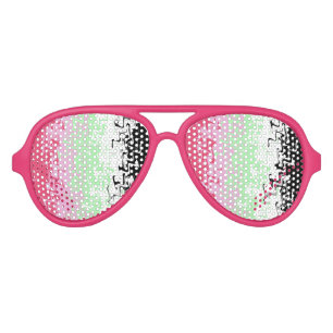 Trippy Wavy Abstract Recipromantic Pride Flag Aviator Sunglasses