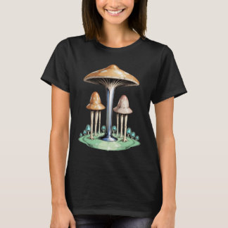 Trippy Witchy crystal Magic Mushrooms Alter Sword T-Shirt