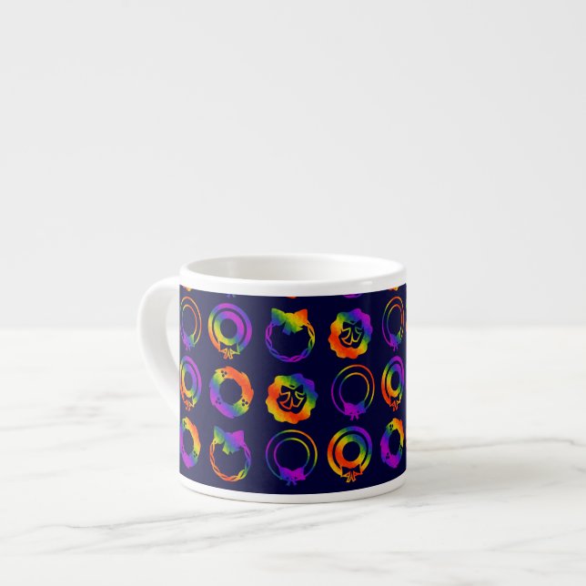 Trippy  Wreaths Espresso Cup (Front Left)