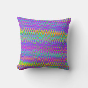 Trippy Zigzag Cushion