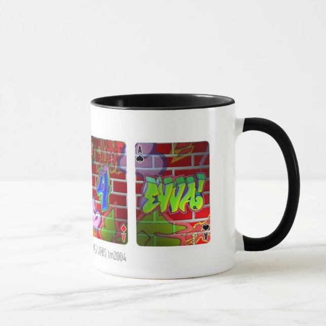 TripStops' '4 ACES' 11 oz. graffiti mugs (Right)