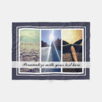 Triptych 3 photo collage template custom gift