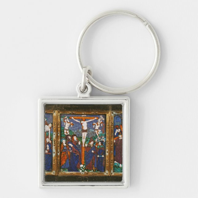 Triptych depicting the Crucifixion, Limousin Key Ring (Front)