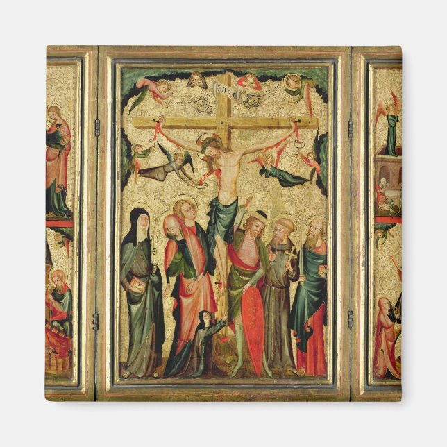 Triptych depicting the Crucifixion of Christ Magnet (Front)