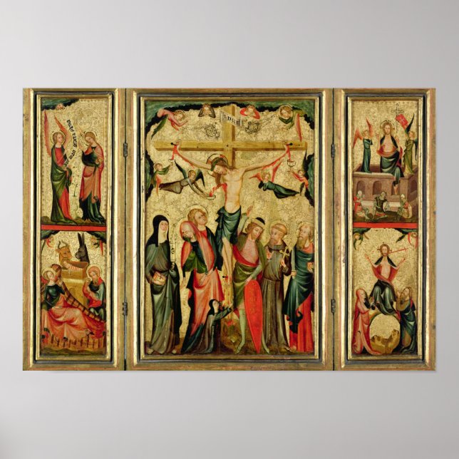 Triptych depicting the Crucifixion of Christ Poster (Front)