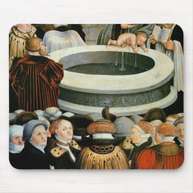 Triptych, left panel, Philipp Melanchthon Mouse Pad (Front)