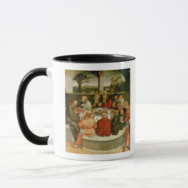 Triptych, left panel, Philipp Melanchthon Mug (Left)