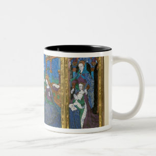 Triptych of Louis XII and Anne de Bretagne Two-Tone Coffee Mug