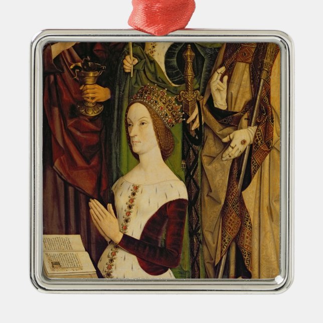 Triptych of Moses and the Burning Bush Metal Tree Decoration (Front)