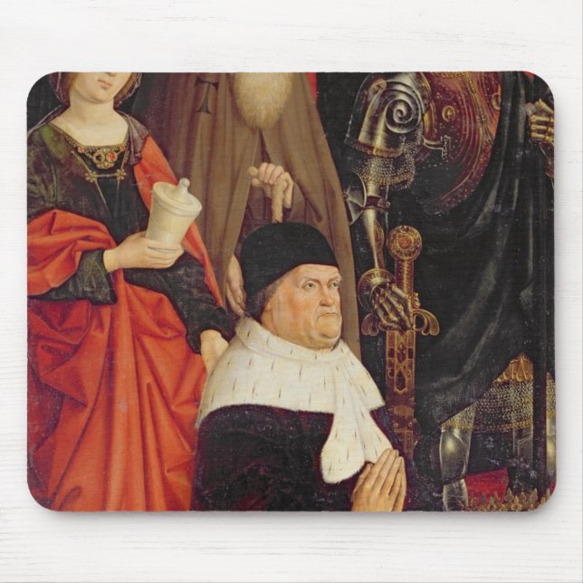 Triptych of Moses and the Burning Bush Mouse Pad (Front)