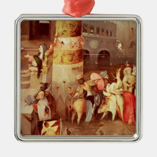 Triptych of the Temptation of St. Anthony Metal Tree Decoration