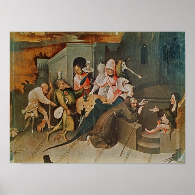 Triptych of the Temptation of St. Anthony Poster (Front)