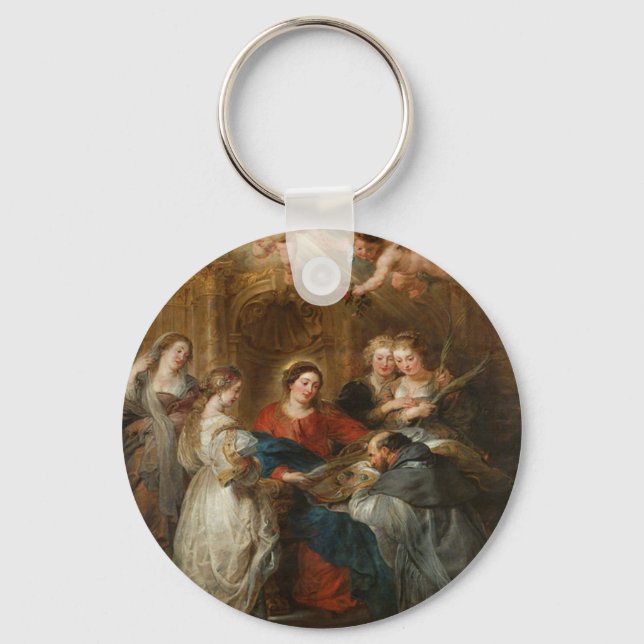 Triptych St. Idelfonso - Peter Paul Rubens Key Ring (Front)