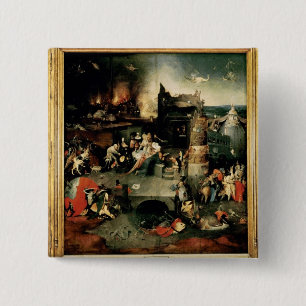 Triptych: The Temptation of St. Anthony 15 Cm Square Badge
