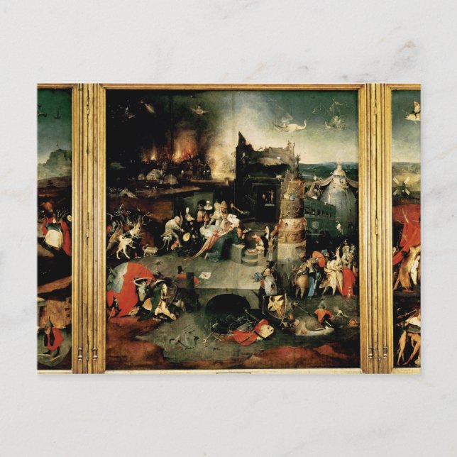 Triptych: The Temptation of St. Anthony Postcard (Front)