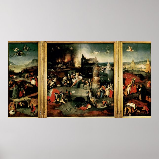 Triptych: The Temptation of St. Anthony Poster (Front)