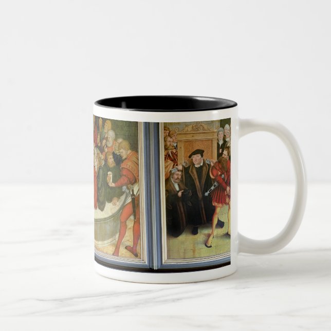 Triptych Two-Tone Coffee Mug (Right)