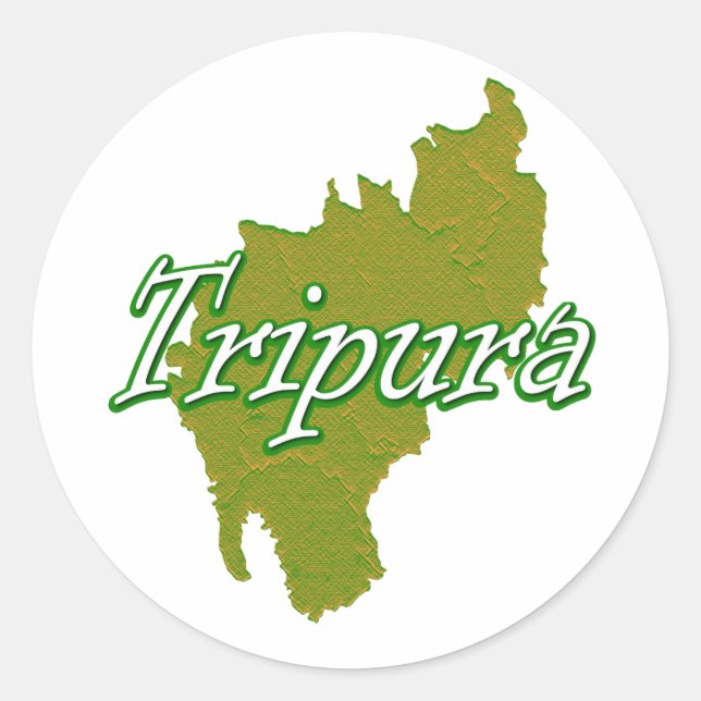 Tripura Classic Round Sticker (Front)