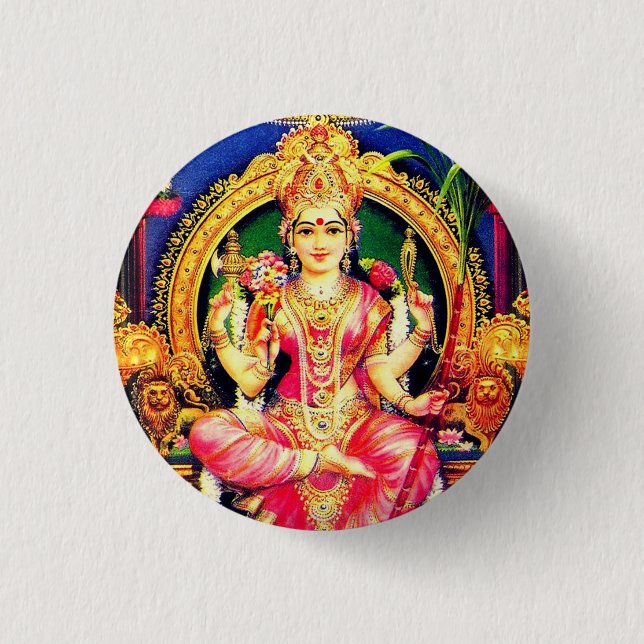 Tripura Sundari (Lalita) 3 Cm Round Badge (Front)