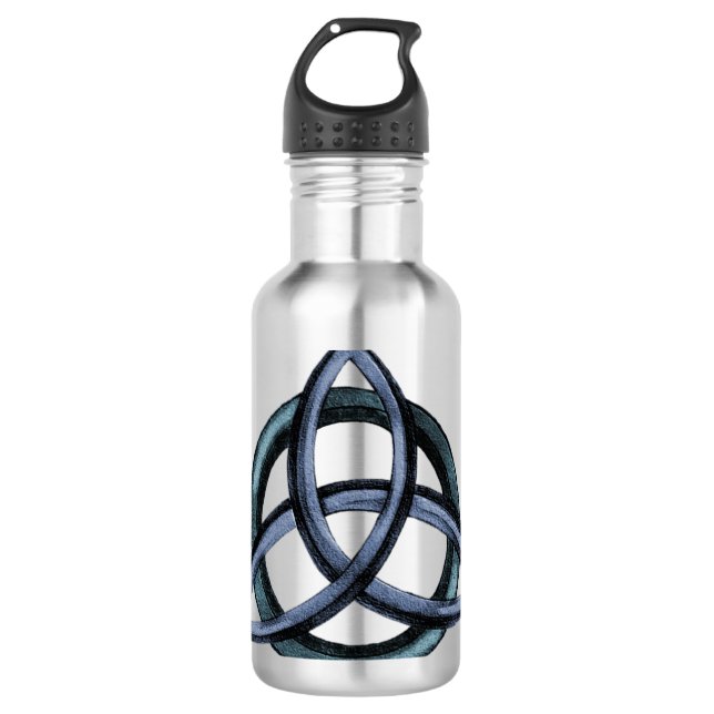 Triquetra (Blue) 710 Ml Water Bottle (Front)