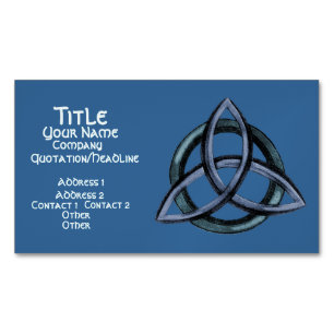 Triquetra (Blue) Magnetic Business Card