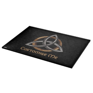 Triquetra (Brown/Silver) Cutting Board