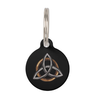 Triquetra (Brown/Silver) Pet Tag