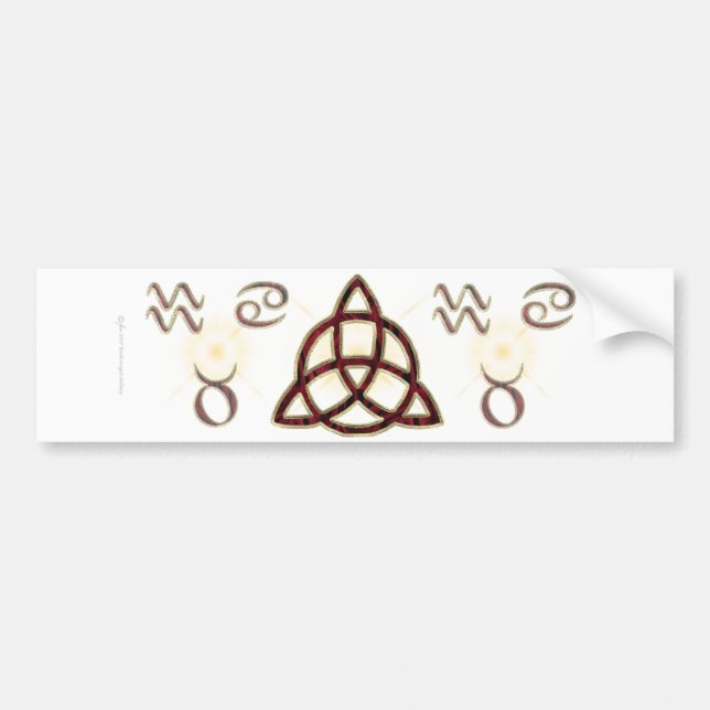 Triquetra Bumper Sticker (Front)