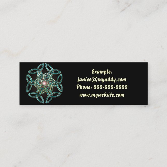 Triquetra Circle Knot Profile Card (Front)