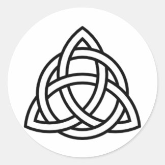 Triquetra Classic Round Sticker