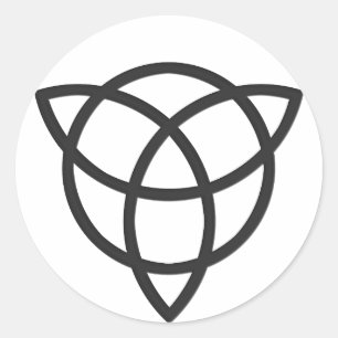 Triquetra Classic Round Sticker