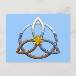Triquetra Earth Air Water Postcard
