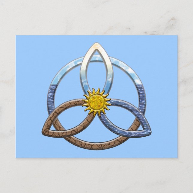 Triquetra Earth Air Water Postcard (Front)