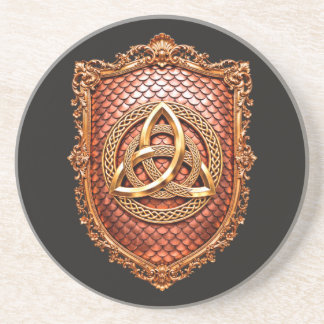 Triquetra Mystic Heraldic Coaster