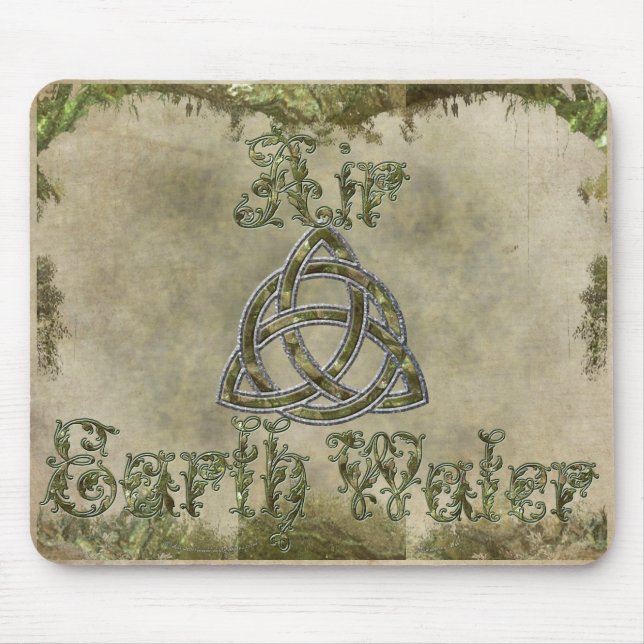 Triquetra Natural, Earth air Water Mouse Pad (Front)