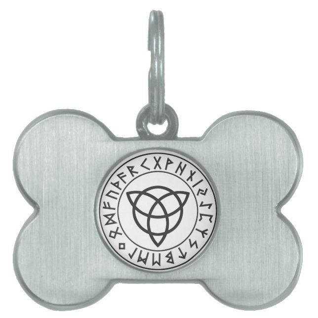 Triquetra Rune Shield Pet Tag (Front)