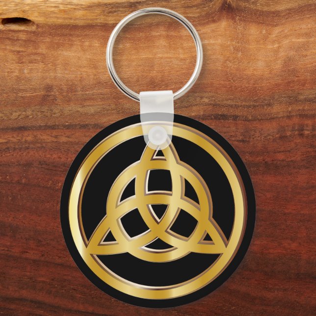 Triquetra symbol key ring (Front)