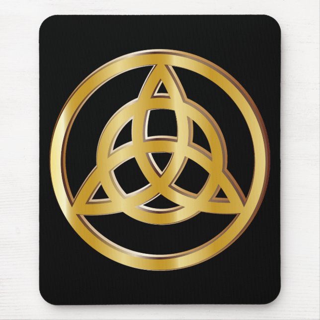 Triquetra symbol mouse pad (Front)