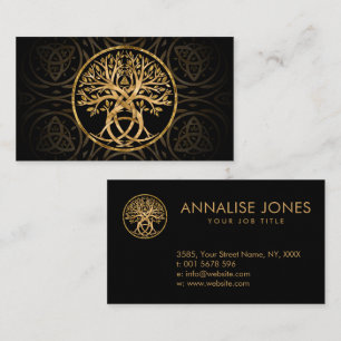 Triquetra Tree of life Business Card