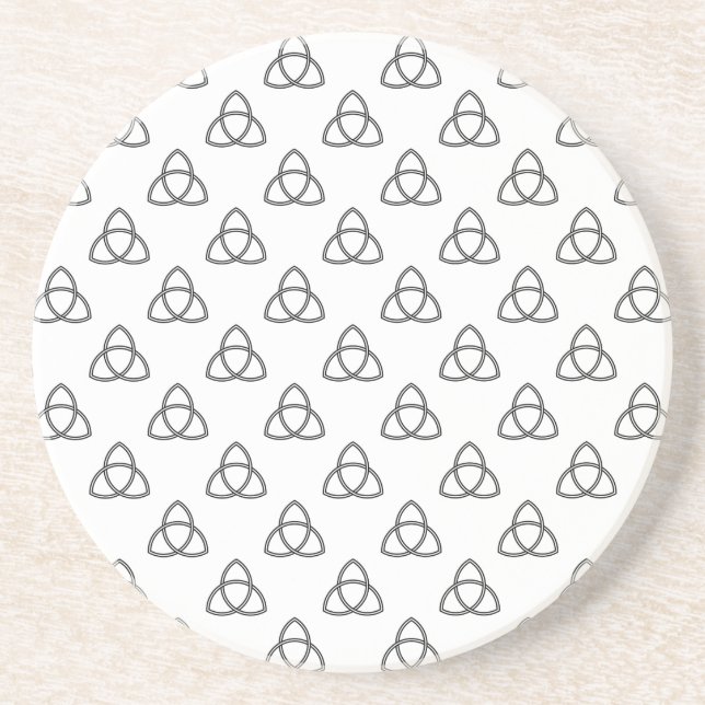 Triquetra Vesica Symbol Coaster (Front)