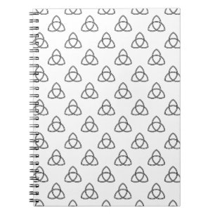 Triquetra Vesica Symbol Spiral Notebook