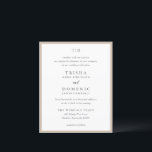 Trisha Earthy Neutral Budget Wedding Invitation<br><div class="desc">Modern wedding invitations featuring a clean design with serif and script fonts.</div>