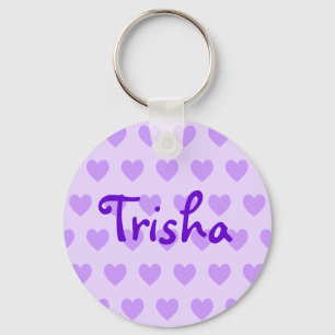 Trisha in Purple Key Ring