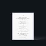Trisha Lilac Budget Wedding Invitation<br><div class="desc">Modern wedding invitations featuring a clean design with serif and script fonts.</div>